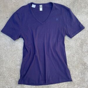 G-Star Purple Short Sleeve Tee